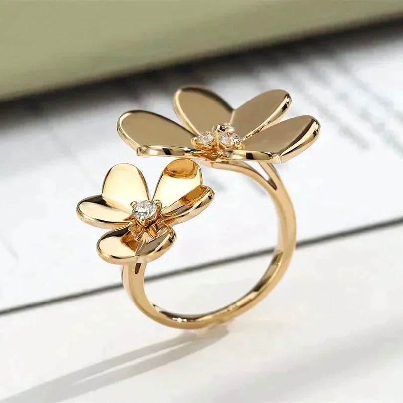 [Love's Uplift]CLOVER COMOS GOLD DIAMOND RING