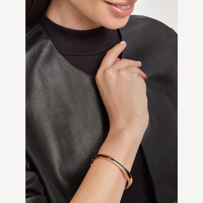 [Love's Uplift]ZERO 1 PINK GOLD WITH BLACK CERAMIC BRACELET