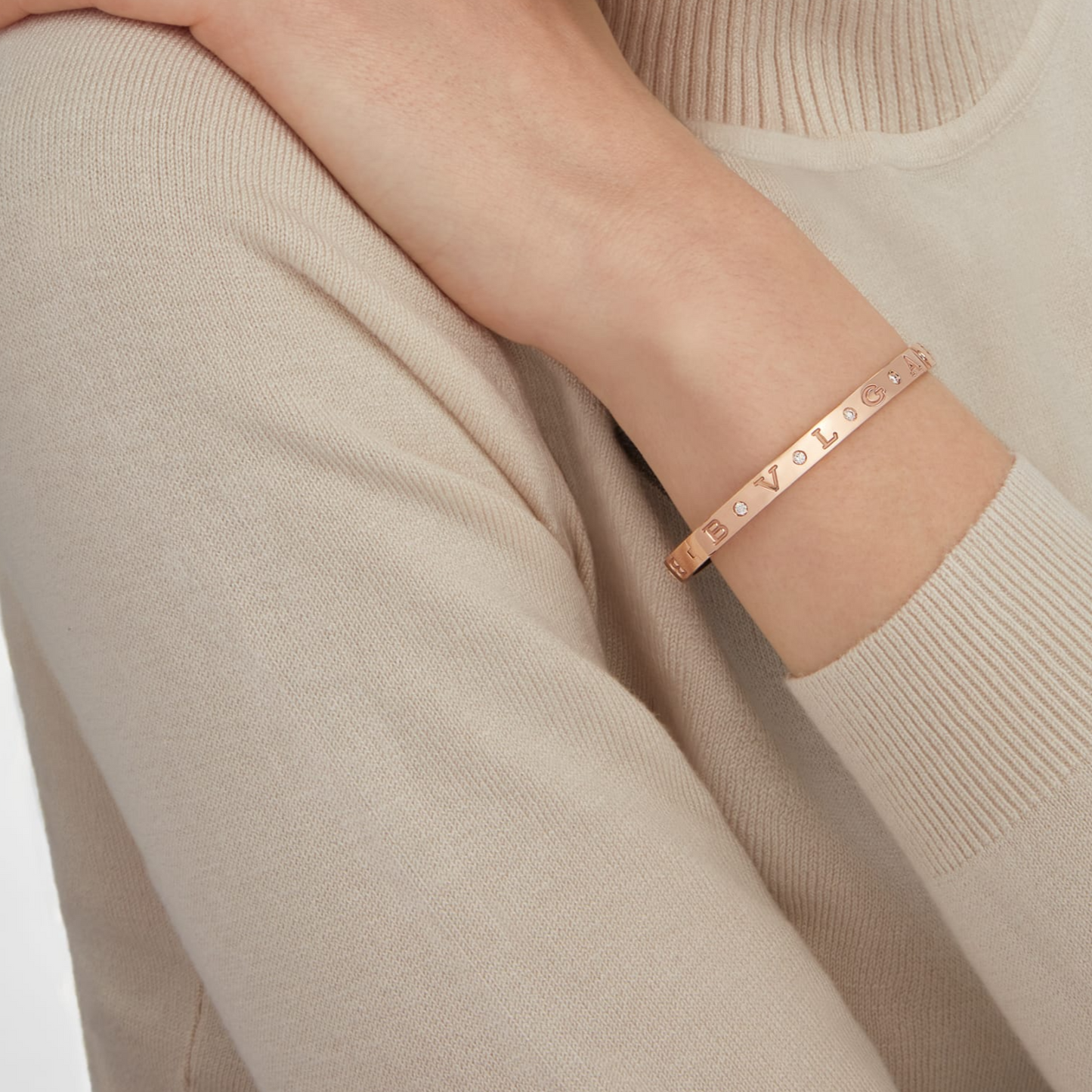 [Love's Uplift]ZERO 1 PINK GOLD 12 DIAMONDS BRACELET