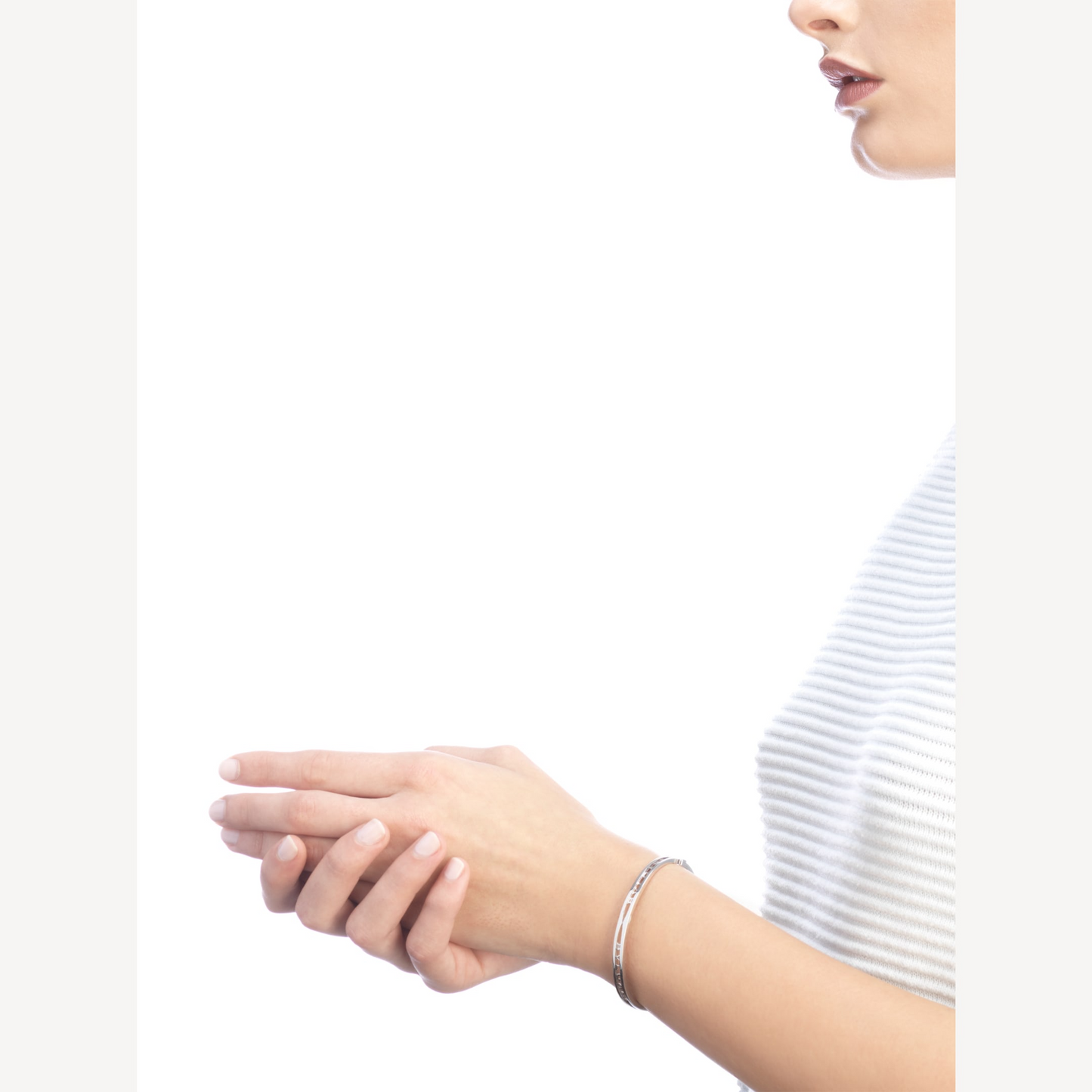 [Love's Uplift]ZERO 1 SPIRAL LOGO SILVER BRACELET
