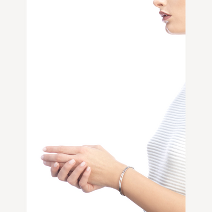 [Love's Uplift]ZERO 1 SPIRAL LOGO SILVER BRACELET