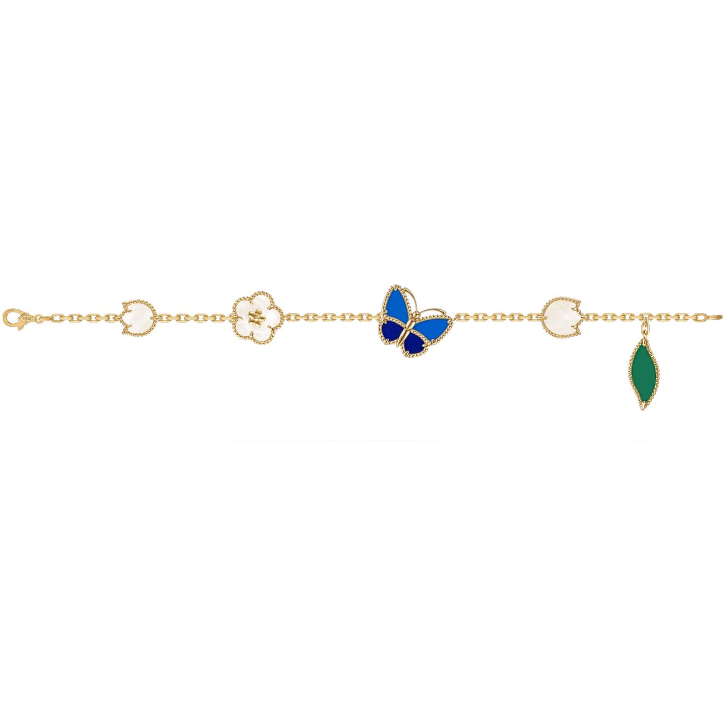 [Love's Uplift]LUCKY SPRING BUTTERFLY 5 MOTIF BRACELET