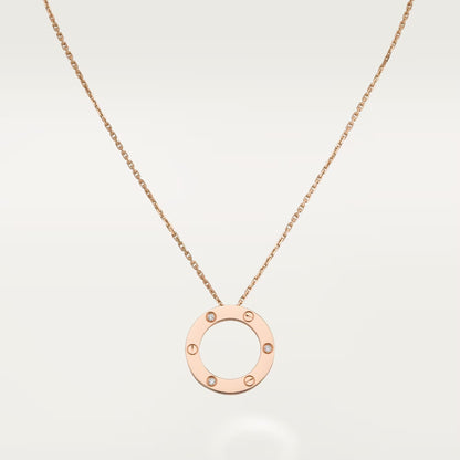 [Love's Uplift]LOVE NECKLACE 16MM 3 DIAMONDS