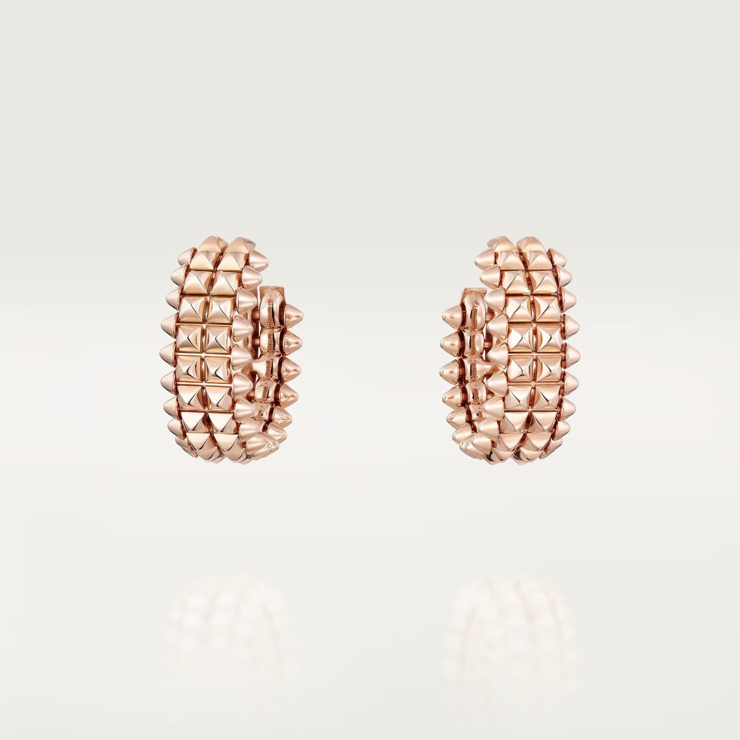[Love's Uplift]CLASH 9.2MM DOUBLE ROW EARRINGS