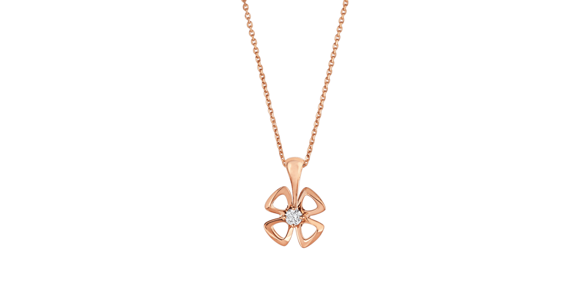 [Love's Uplift]FIOREVER NECKLACE DIAMOND CENTER