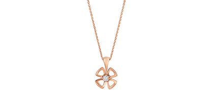 [Love's Uplift]FIOREVER NECKLACE DIAMOND CENTER