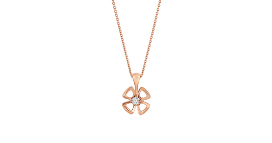 [Love's Uplift]FIOREVER NECKLACE DIAMOND CENTER