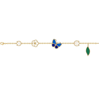 [Love's Uplift]LUCKY SPRING BUTTERFLY 5 MOTIF BRACELET