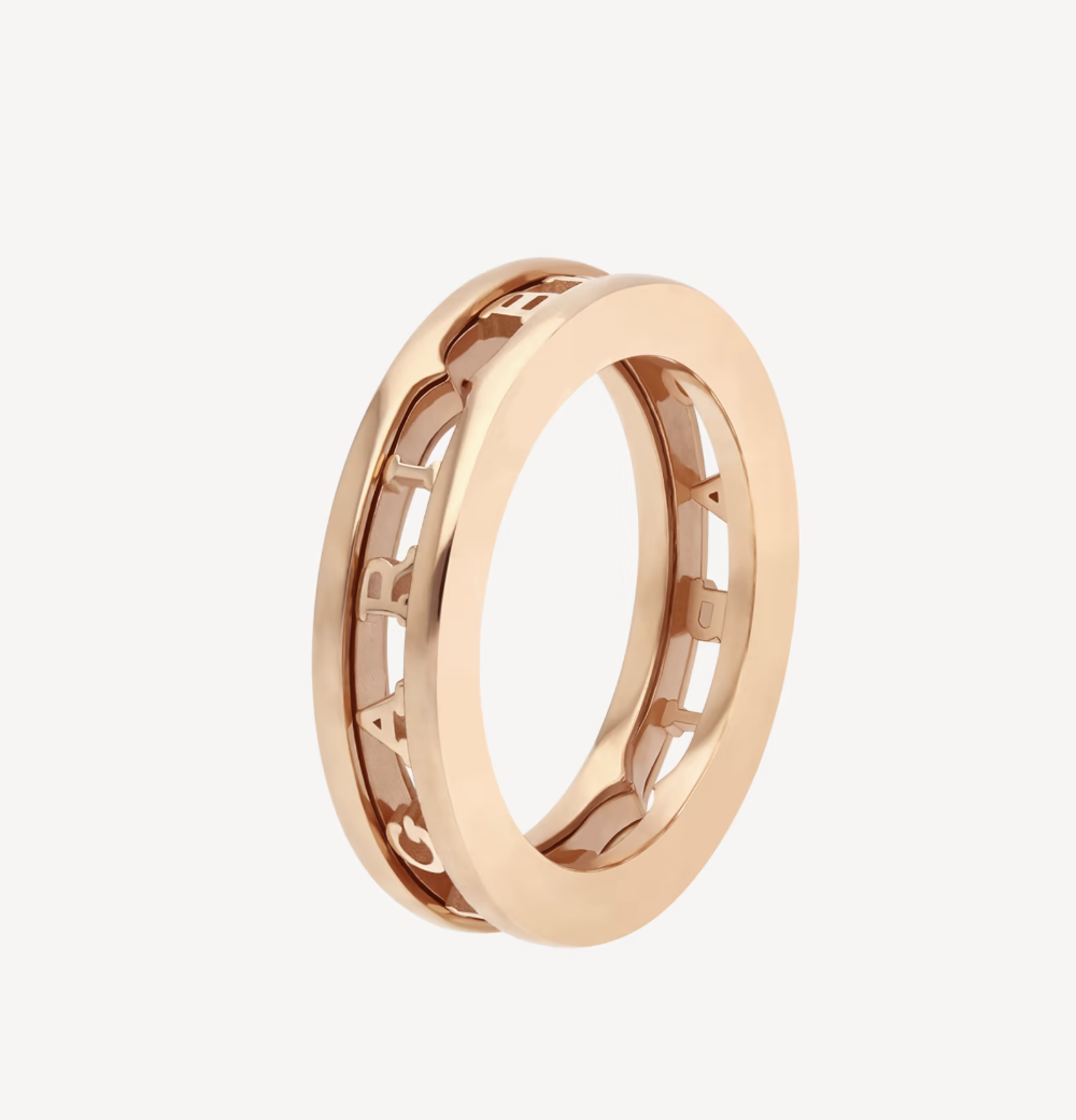 [Love's Uplift]ZERO 1 ONE-BAND WITH OPENWORK LOGO SPIRAL RING