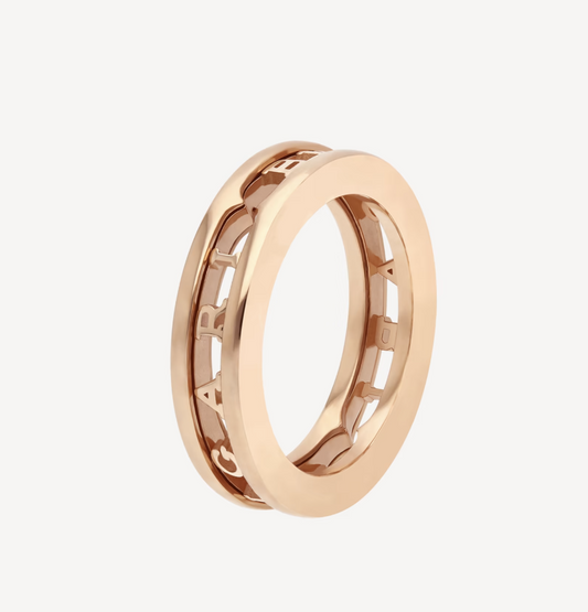 [Love's Uplift]ZERO 1 ONE-BAND WITH OPENWORK LOGO SPIRAL RING