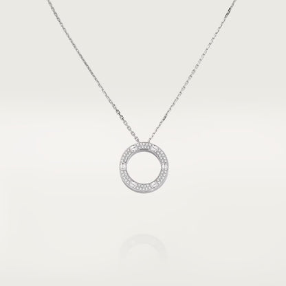 [Love's Uplift]LOVE NECKLACE 16MM  FULL DIAMOND