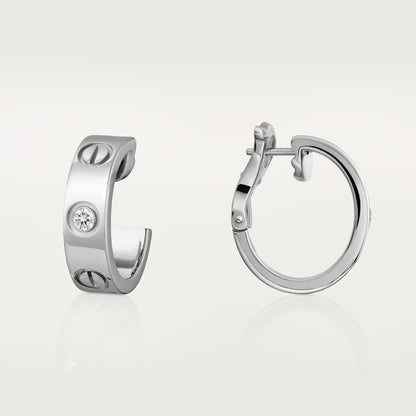 [Love's Uplift]LOVE EARRINGS 5.7MM 2 DIAMONDS