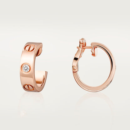 [Love's Uplift]LOVE EARRINGS 5.7MM 2 DIAMONDS