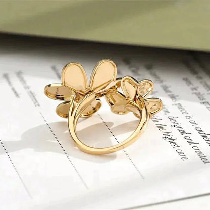 [Love's Uplift]CLOVER COMOS GOLD DIAMOND RING