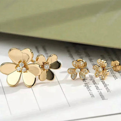 [Love's Uplift]CLOVER COMOS GOLD DIAMOND RING