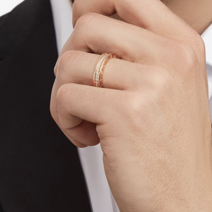 [Love's Uplift]ZERO 1 ONE-BAND PAVED DIAMONDS ON THE SPIRAL RING