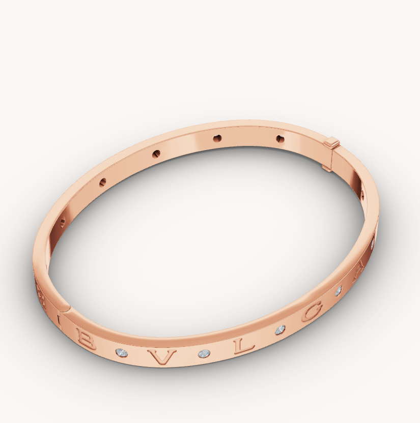 [Love's Uplift]ZERO 1 PINK GOLD 12 DIAMONDS BRACELET