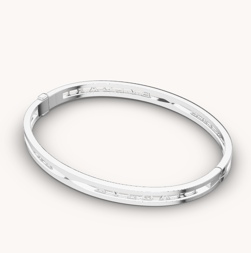 [Love's Uplift]ZERO 1 SPIRAL LOGO SILVER BRACELET