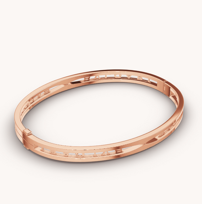 [Love's Uplift]ZERO 1 SPIRAL LOGO PINK GOLD BRACELET