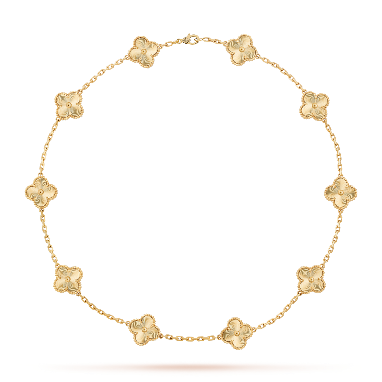 [Love's Uplift]CLOVER 10 MOTIFS LASER NECKLACE