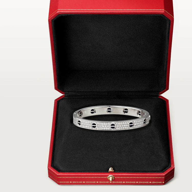 [Love's Uplift]LOVE BRACELET 6.1MM DIAMOND-PAVED CERAMIC