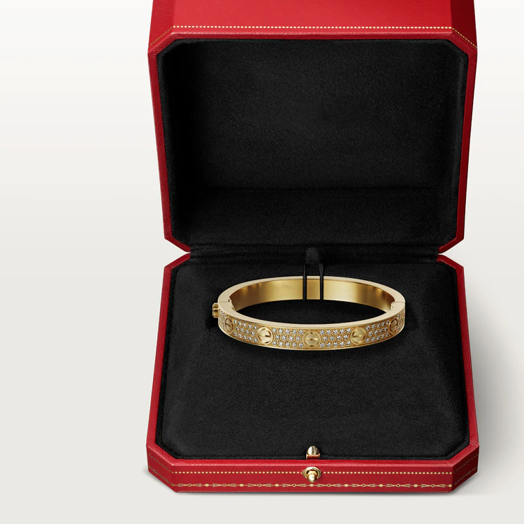 [Love's Uplift]LOVE BRACELET 6.1MM DIAMOND-PAVED