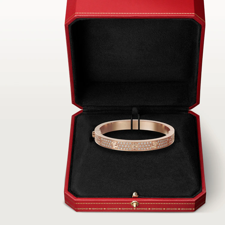 [Love's Uplift]LOVE BRACELET 6.1MM DIAMOND-PAVED