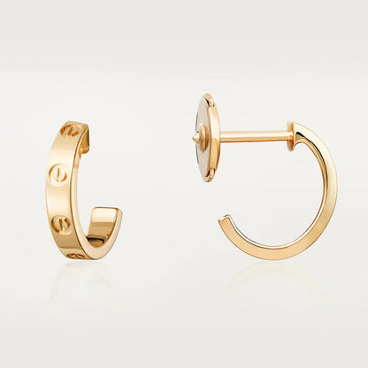 [Love's Uplift]LOVE EARRINGS 2.65MM PINK GOLD