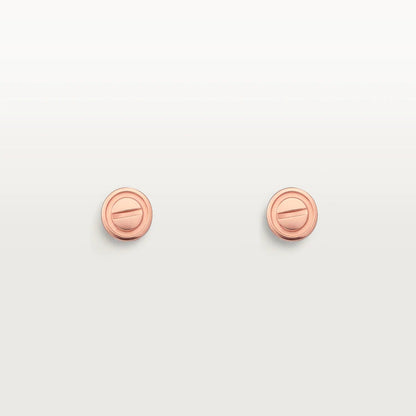[Love's Uplift]LOVE EARRINGS PINK GOLD 10MM