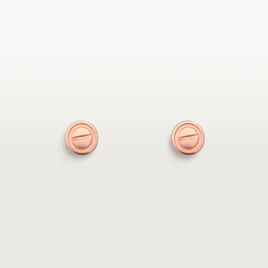 [Love's Uplift]LOVE EARRINGS PINK GOLD 10MM