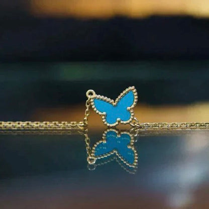 [Love's Uplift]BUTTERFLY TURQUOISE BUTTERFLY BRACELET