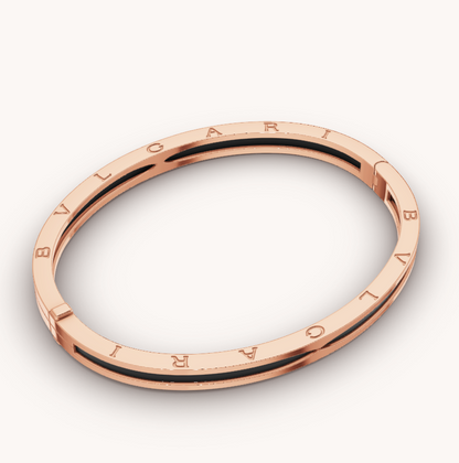 [Love's Uplift]ZERO 1 PINK GOLD WITH BLACK CERAMIC BRACELET