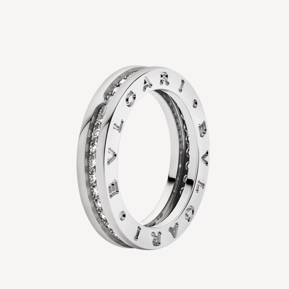 [Love's Uplift]ZERO 1 ONE-BAND PAVED DIAMONDS ON THE SPIRAL RING