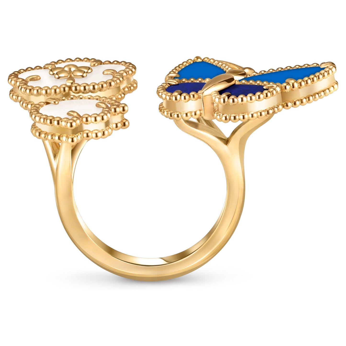 [Love's Uplift]LUCKY SPRING BUTTERFLY OPEN-FACE RINGS