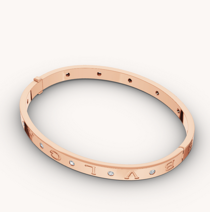 [Love's Uplift]ZERO 1 PINK GOLD 12 DIAMONDS BRACELET