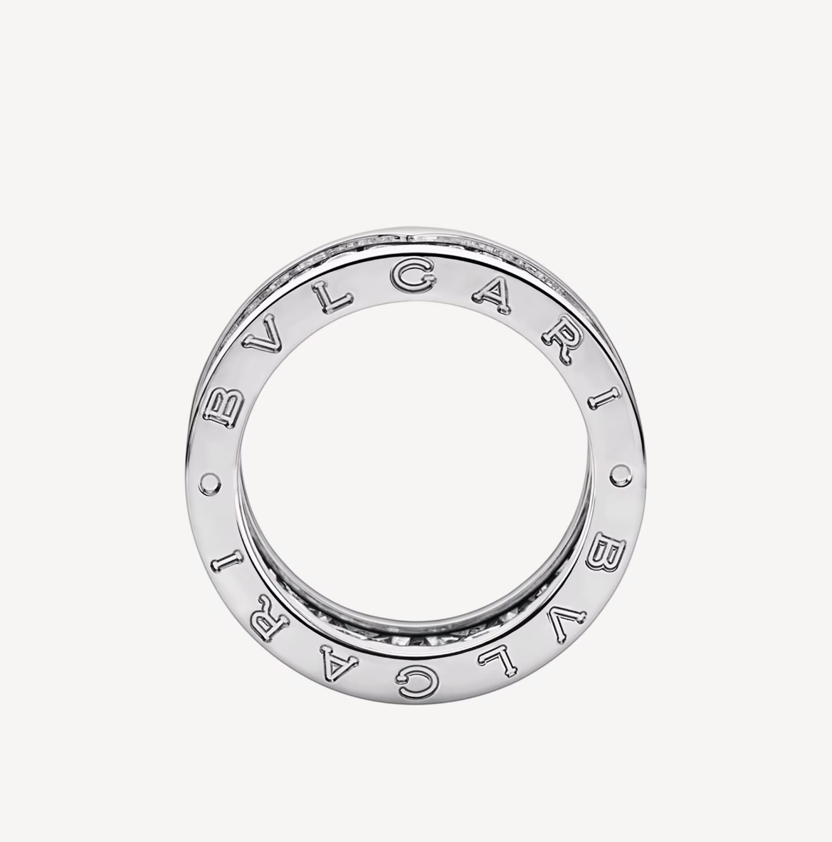 [Love's Uplift]ZERO 1 WITH PAVED DIAMONDS ON THE SPIRAL RING