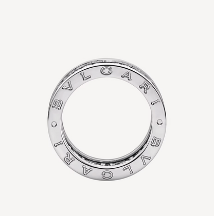 [Love's Uplift]ZERO 1 WITH PAVED DIAMONDS ON THE SPIRAL RING