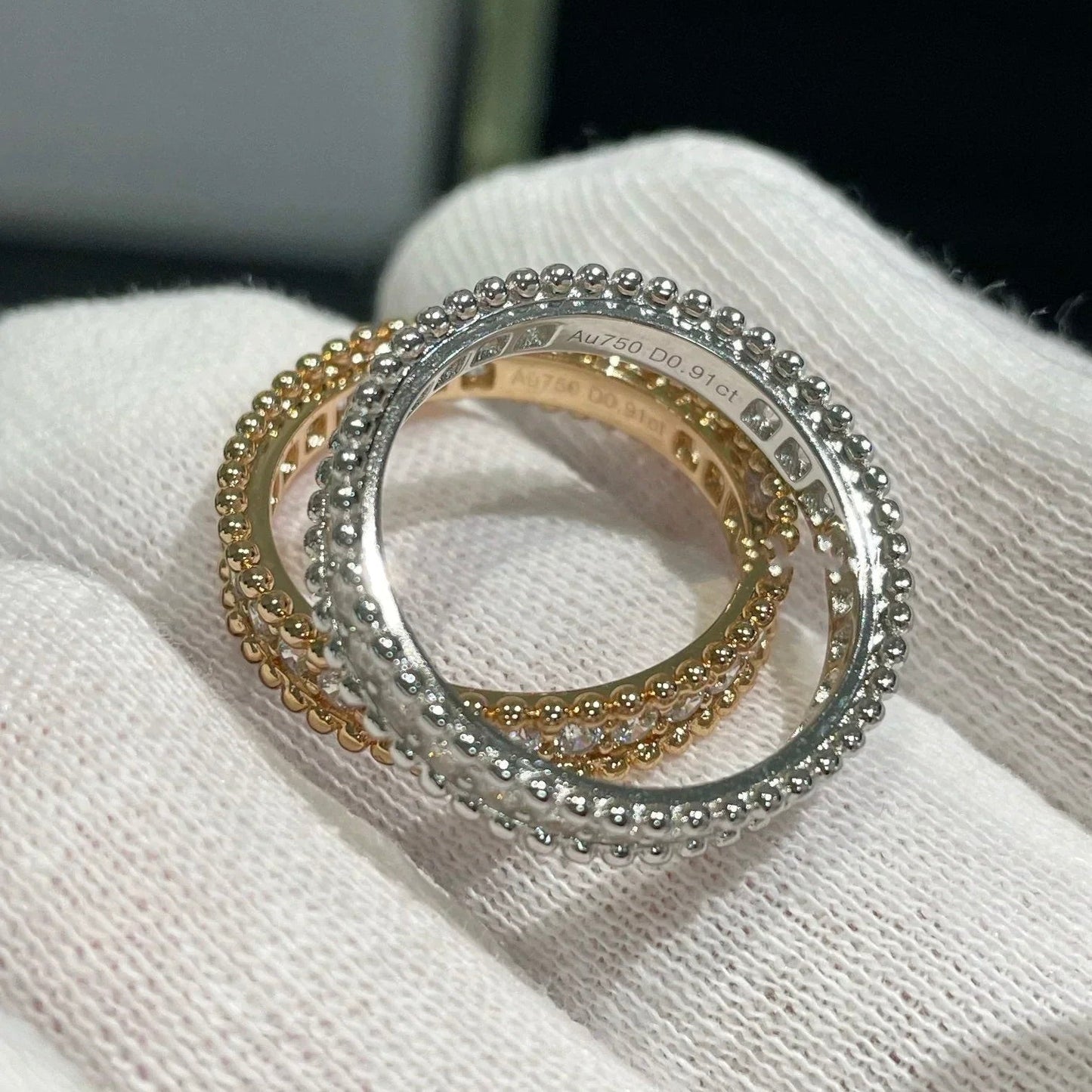 [Love's Uplift]PERLEE DIAMOND ROSE GOLD RING