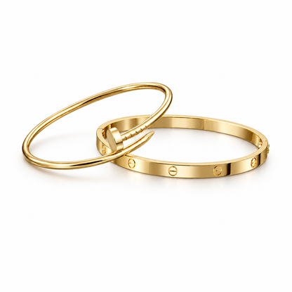 [Love's Uplift] LOVE & JUSTE Classic Bracelet Stack Set