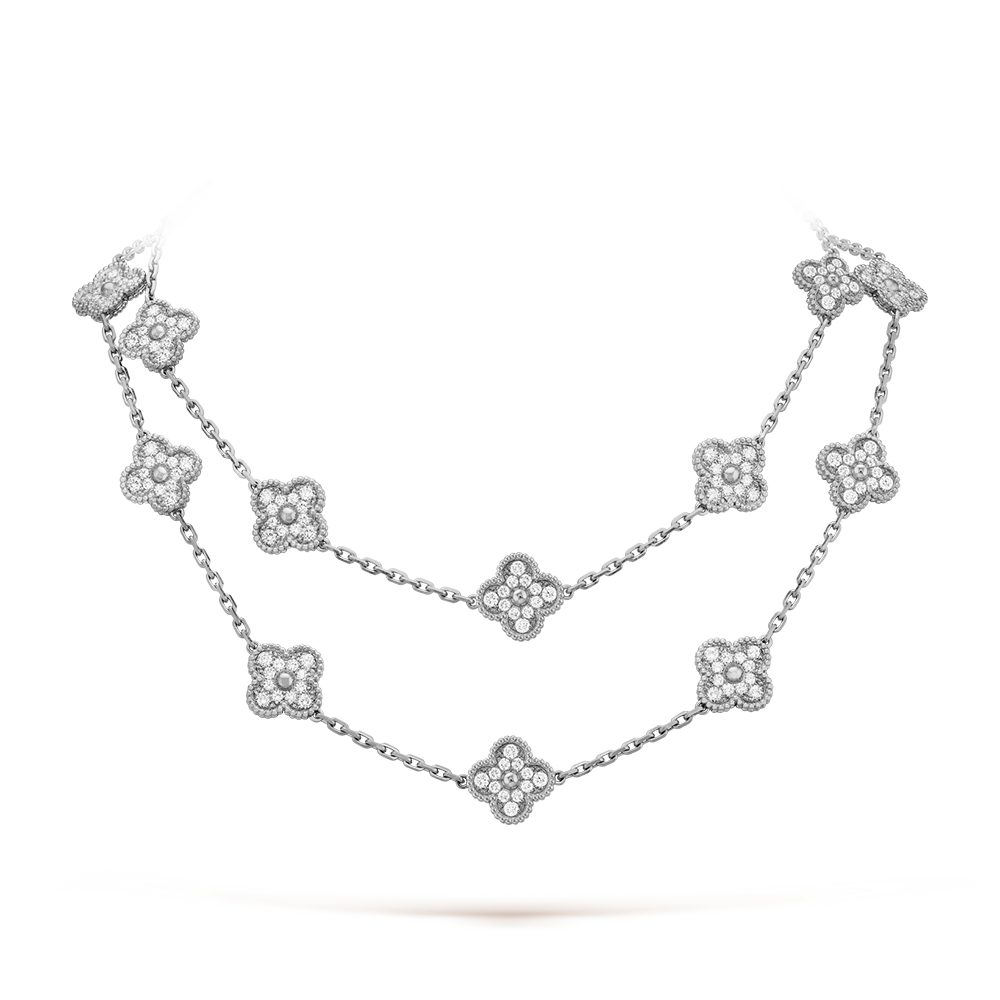 [Love's Uplift]CLOVER 20 MOTIFS DIAMOND SILVER