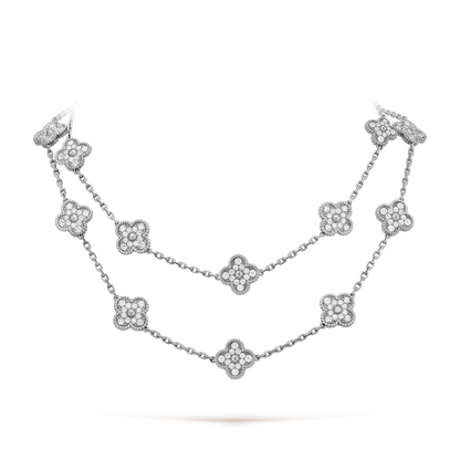 [Love's Uplift]CLOVER 20 MOTIFS DIAMOND SILVER