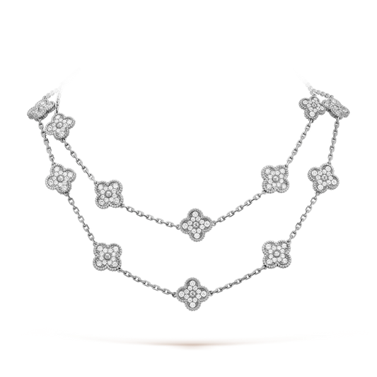 [Love's Uplift]CLOVER 20 MOTIFS DIAMOND SILVER