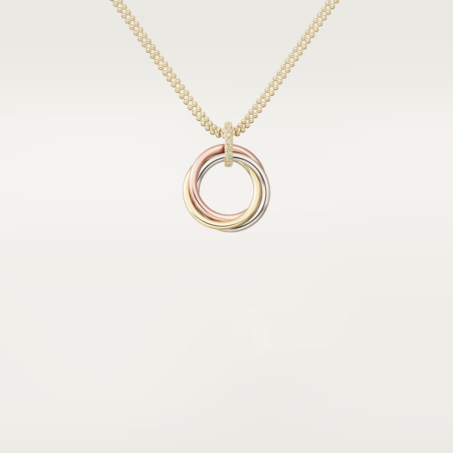 [Love's Uplift]TRINITY MEDIUM  DIAMONDS NECKLACE