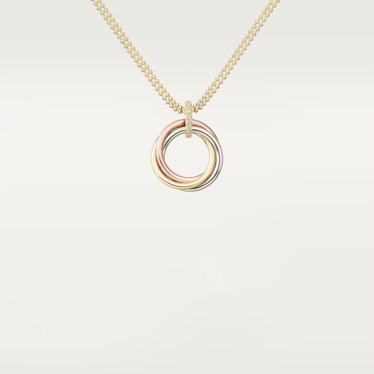 [Love's Uplift]TRINITY MEDIUM  DIAMONDS NECKLACE