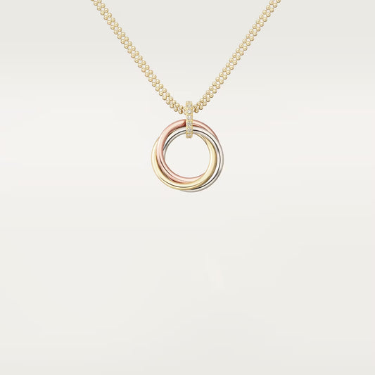 [Love's Uplift]TRINITY MEDIUM  DIAMONDS NECKLACE