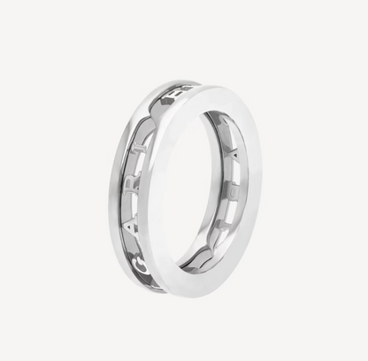 [Love's Uplift]ZERO 1 ONE-BAND WITH OPENWORK LOGO SPIRAL RING