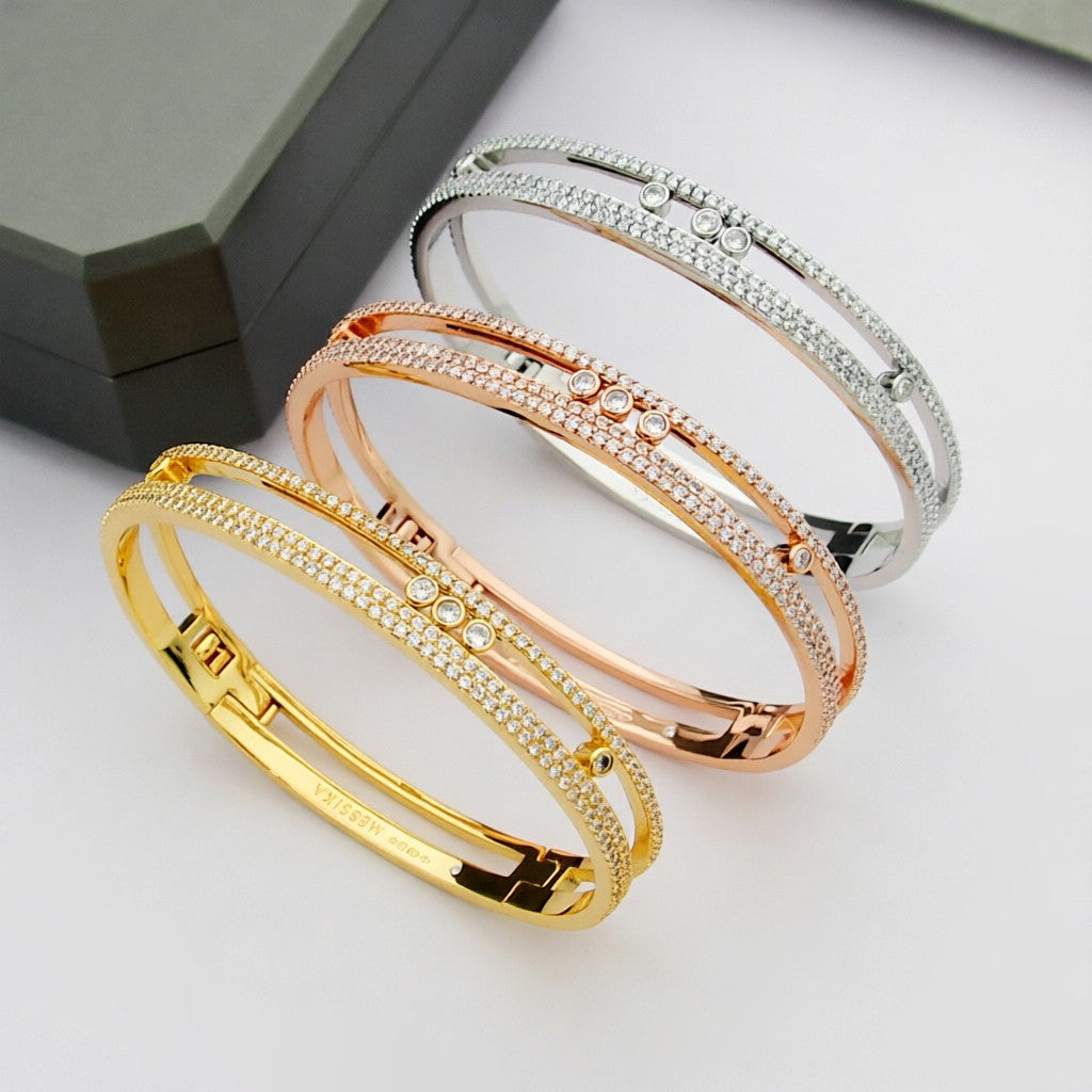 [Love's Uplift ]Move Romane pavé bangle
