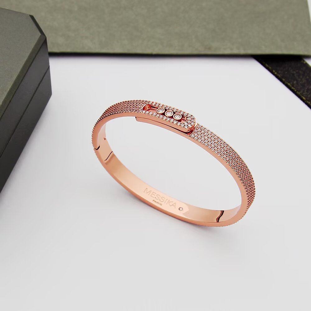 [Love's Uplift ]Move Noa Full Pavé Diamond Bangle Bracelet
