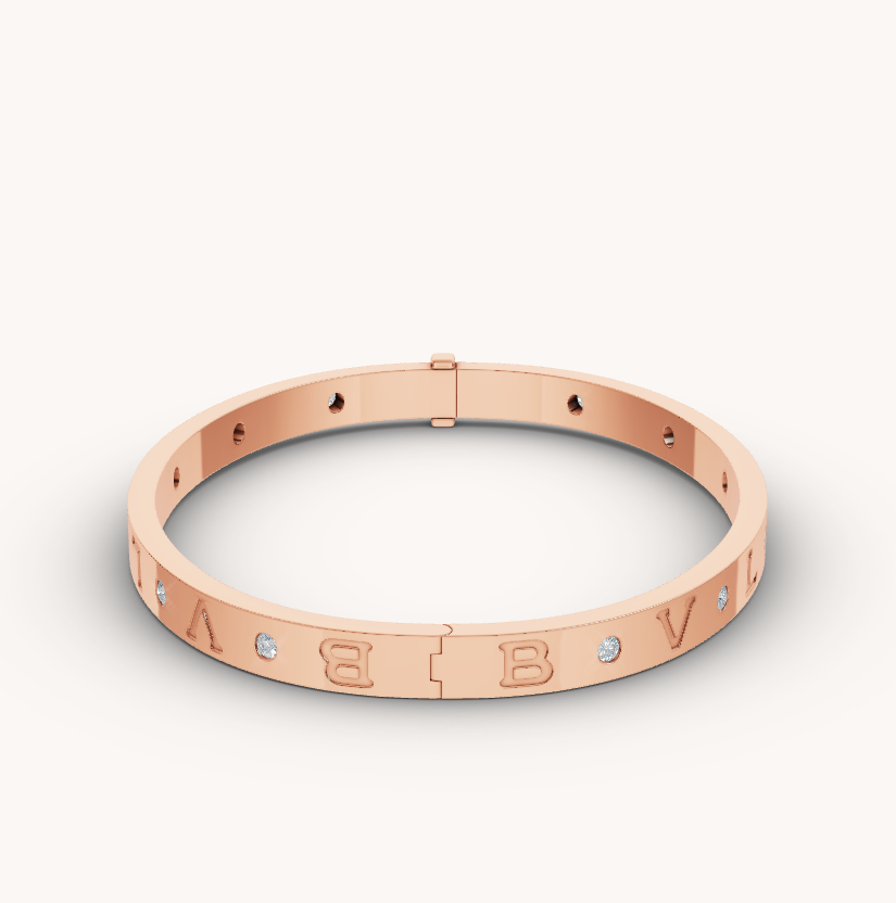 [Love's Uplift]ZERO 1 PINK GOLD 12 DIAMONDS BRACELET