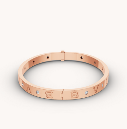 [Love's Uplift]ZERO 1 PINK GOLD 12 DIAMONDS BRACELET